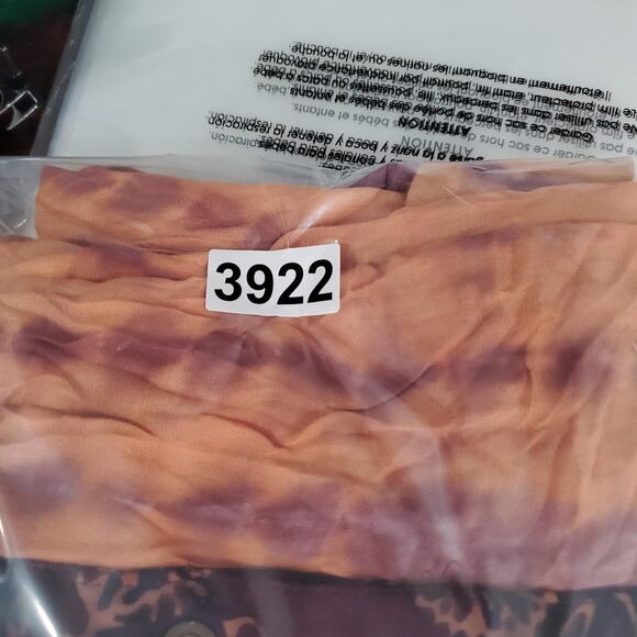 Soft Surroundings Dress Womens XL Orange Purple Tie Dye V Neck Boho A-Line - Picture 12 of 12